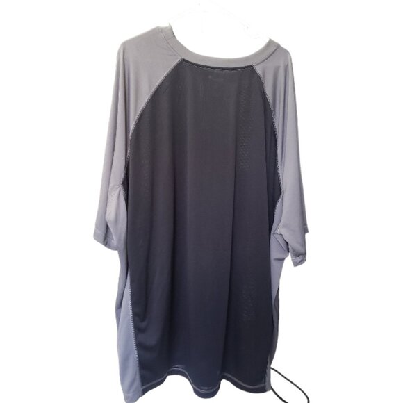 CT1552 KS Island Mens Black and Grey Big & Tall Athletic Shirt 4XL - Picture 2 of 4